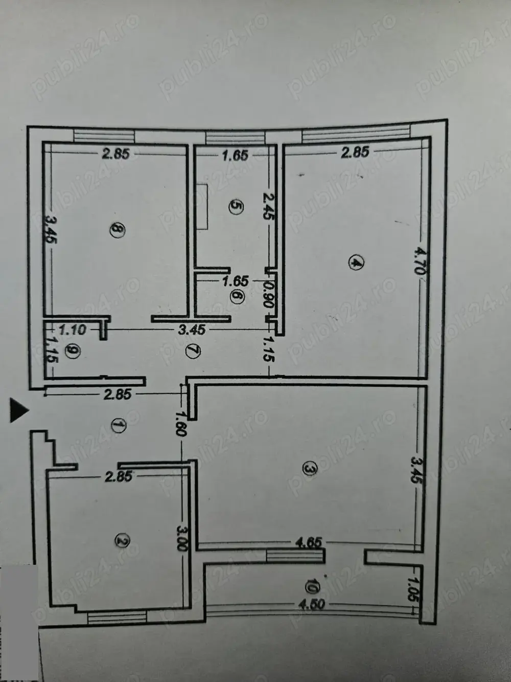 Apartament 3 camere decomandat Tătărași