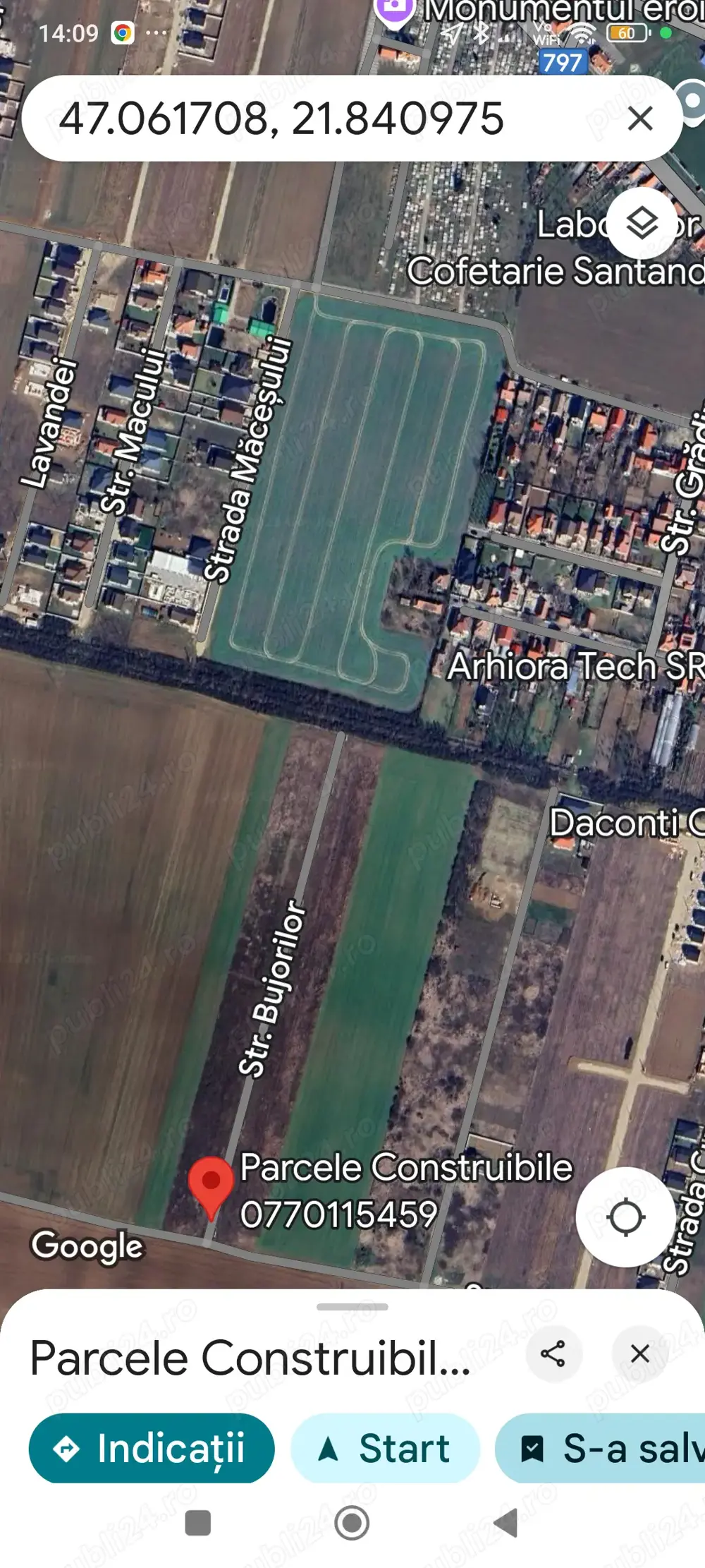 vand parcele construibile Santandrei