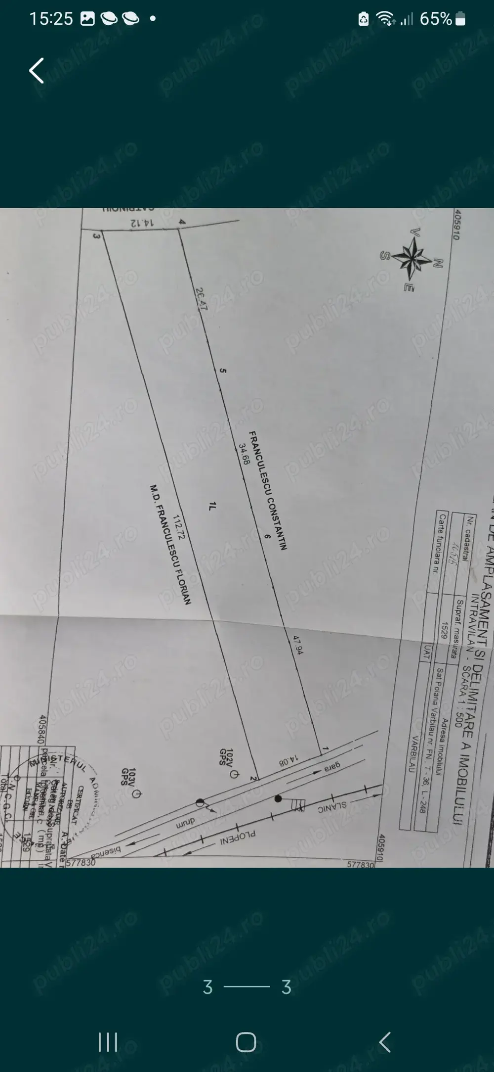 Vând teren intravilan cu izvor de apa potabila 