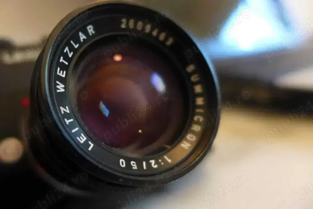 LEICA Leitz Wetzlar Summicron 50mm v.3 M Mount Bayonet Obiectiv Foto