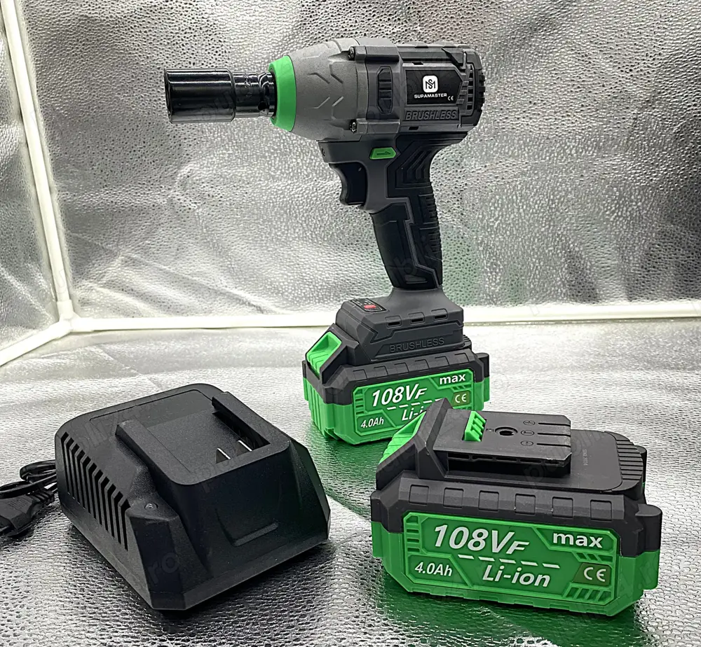 Cheie impact 1350Nm 108VF   2 baterii, forta bruta, control total!