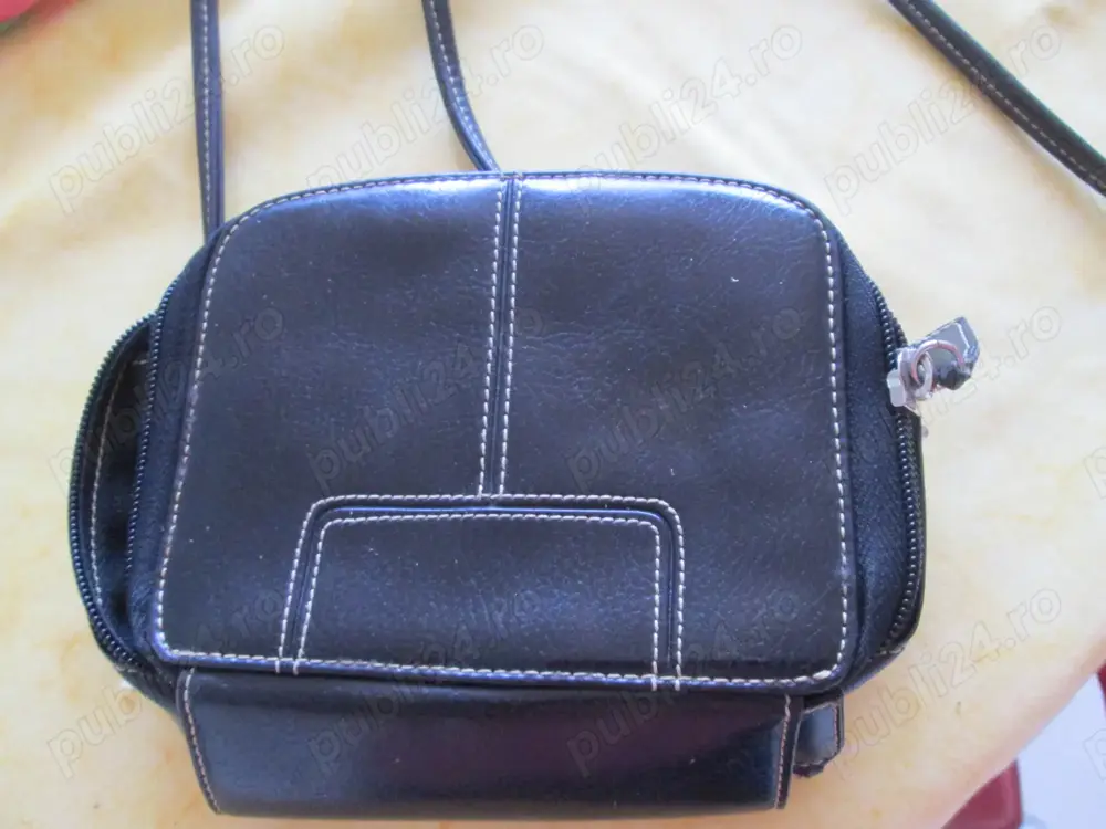 portmoneu piele negru dame Ledermoon