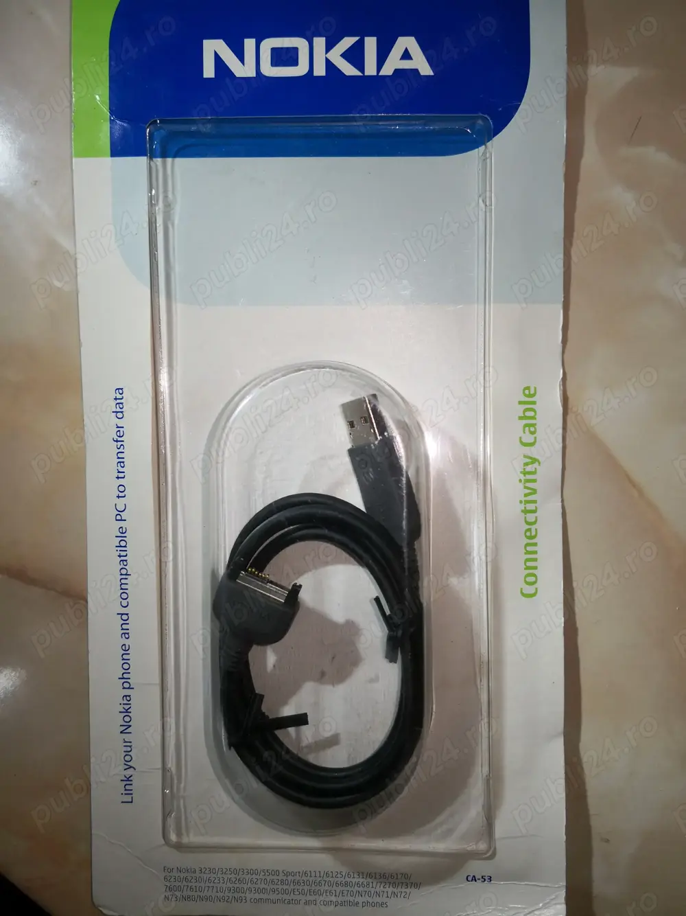 Cablu de date si incarcare USB pentru telefoanele Nokia ORIGINAL