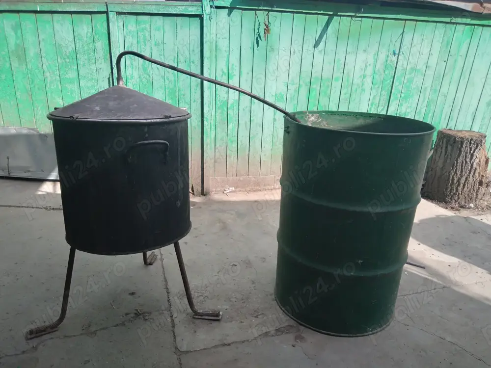 Cazan țuică inox 100 l cu racitor