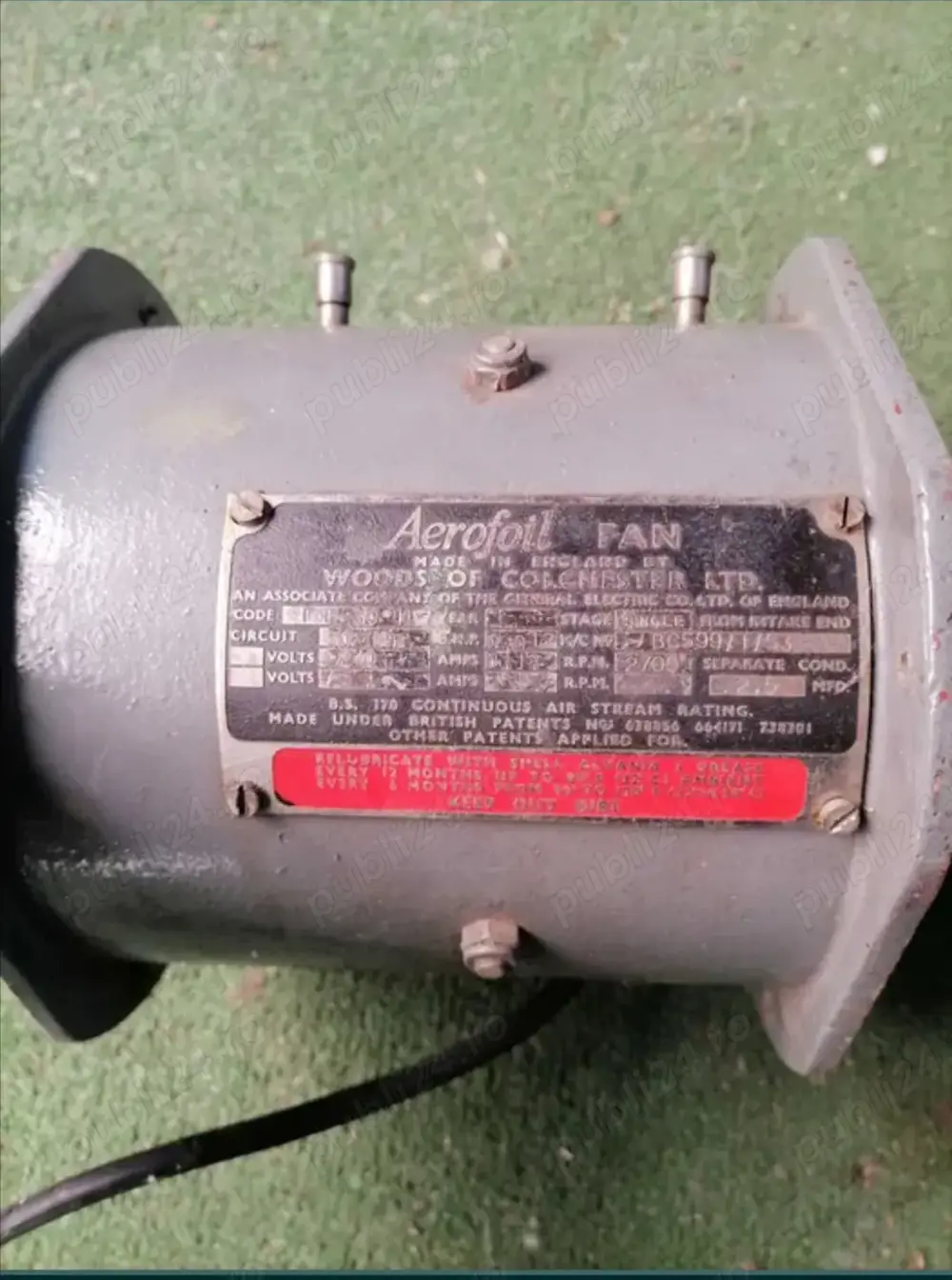 Ventilator racire de pe Bombardier