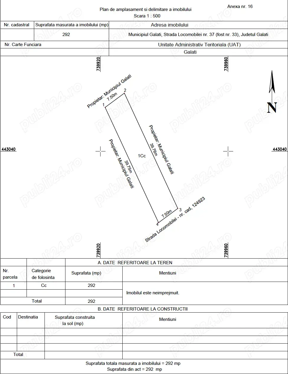 Teren pentru o hala mica in zona Port Damen