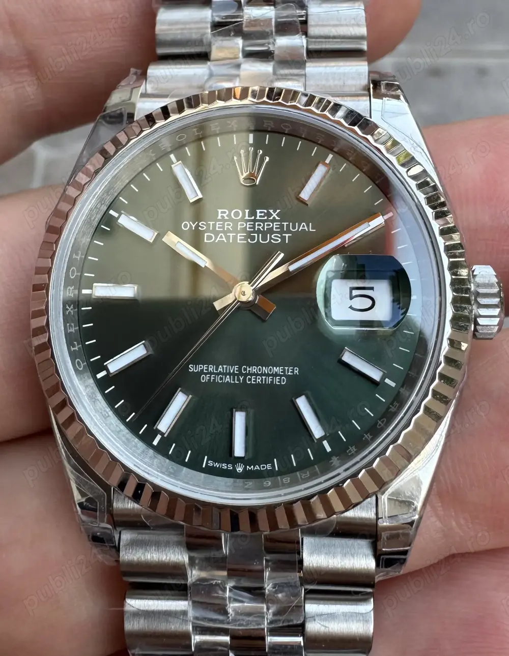 Rolex Datejust 36 mm Jubilee 904L Green VSF 3235
