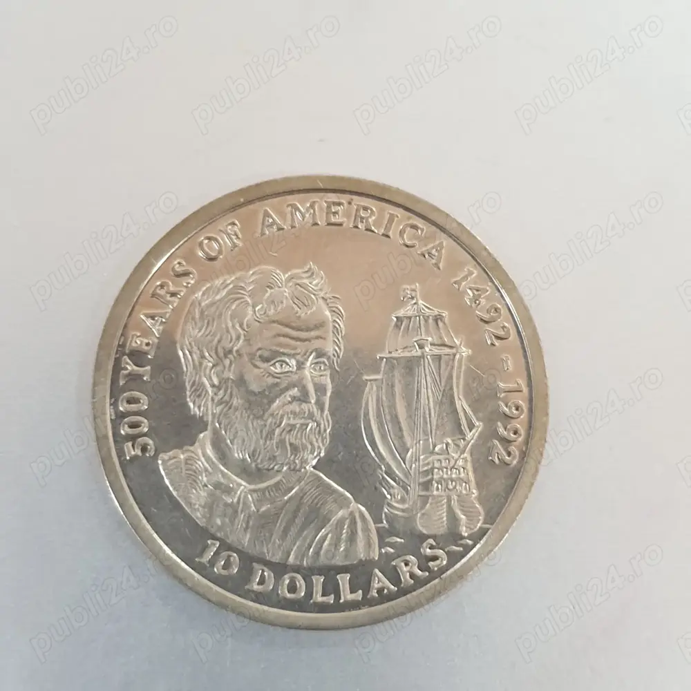 moneda argint,1990,cook island