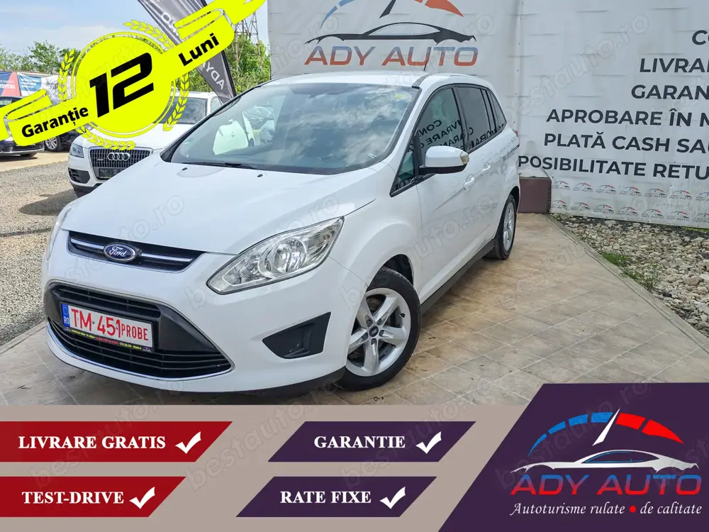 Ford GRAND C-MAX. USI CULISANTE .Livrare gratis toata tara.Buy-back . Test drive .