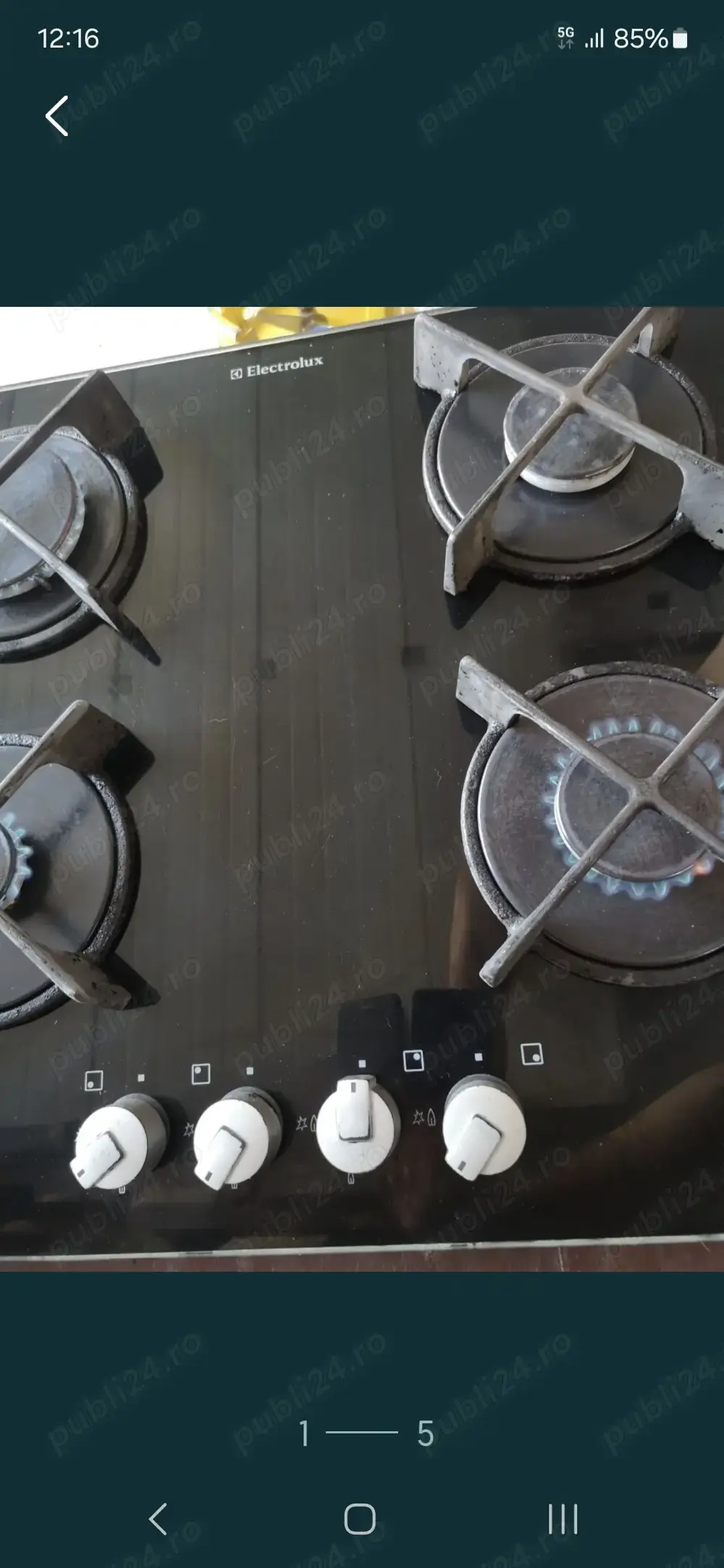 Vînd plită încorporată ceramica pe gaz,electrolux