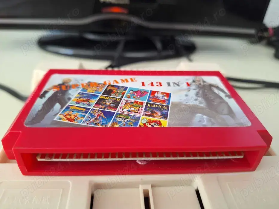 143 in 1, Caseta   discheta clasica cu jocuri pentru consola TV, NES