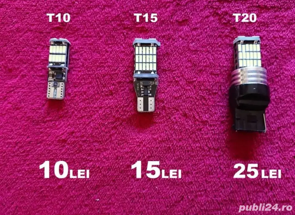 led  T10, T5, T15, T20, T25, P21w, p21/5w