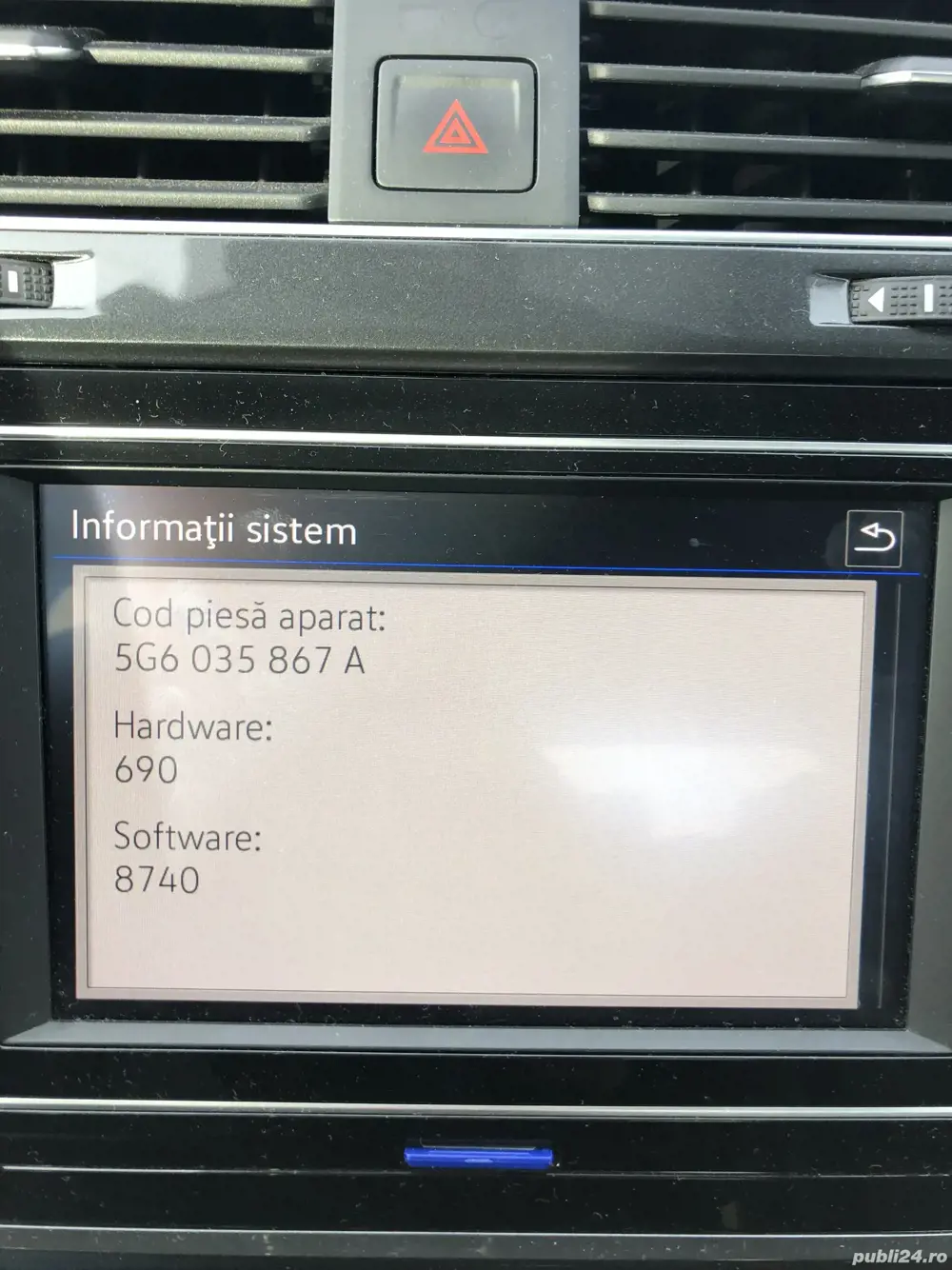 Unitate media VW golf 7