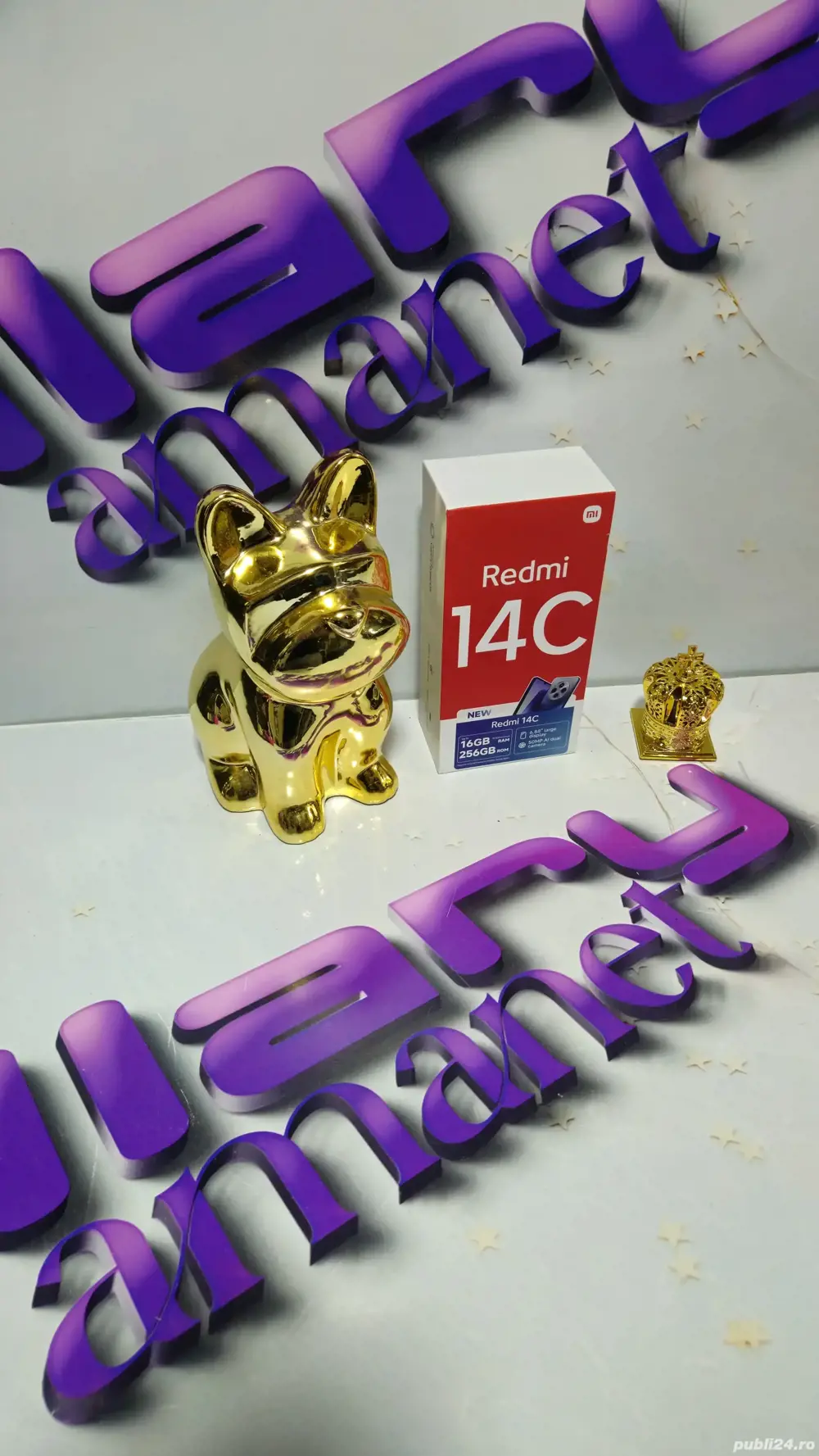 Redmi 14 C Black 256GB 16GB RAM Nou 0 Minute Neactivat.