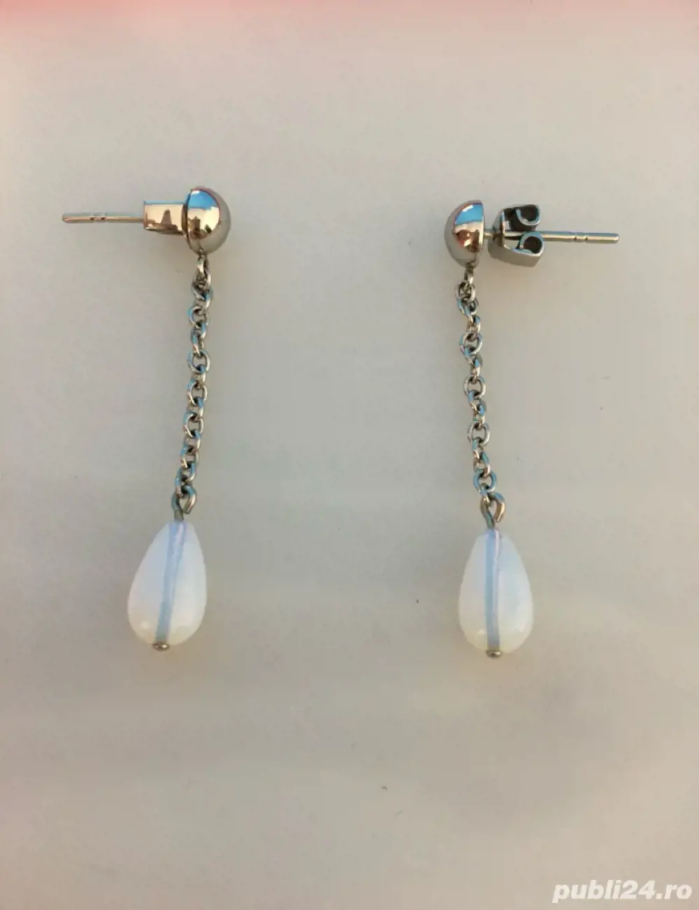 Cercei cu perla naturala Swatch - noi (transport 50-50 prin curier)