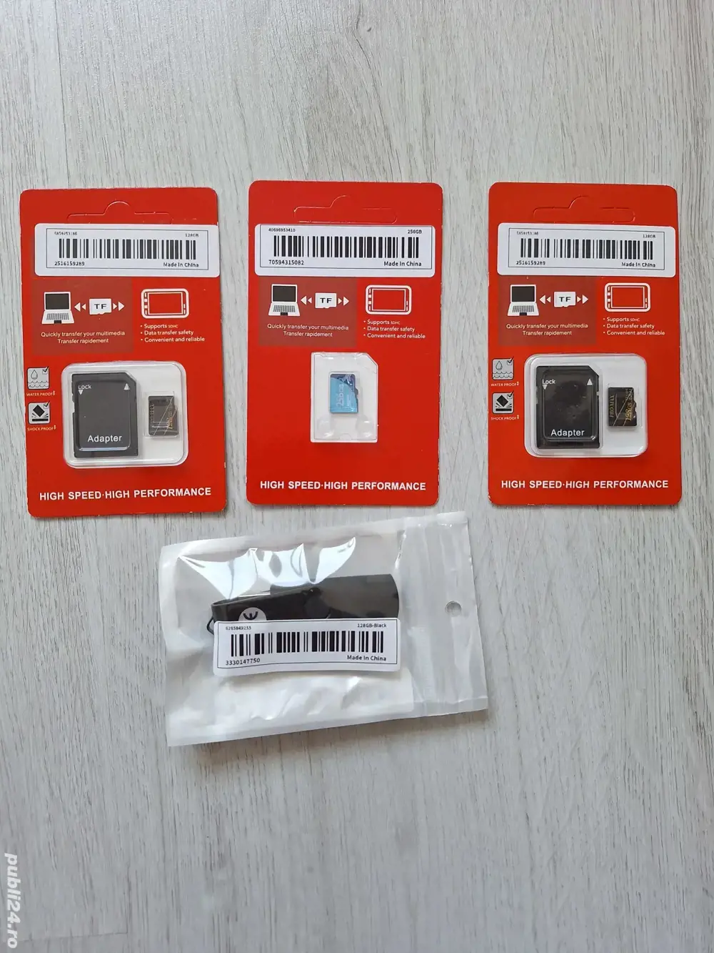 Memorie Flash USB cu mufa tip C  Card memorie microSD Carduri telefon tableta camera 128 GB 256 GB