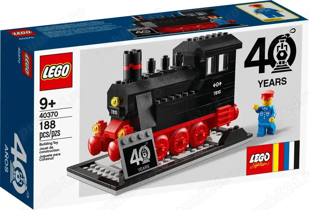 LEGO EXCLUSIV 40370: Trains 40th Anniversary Set - NOU