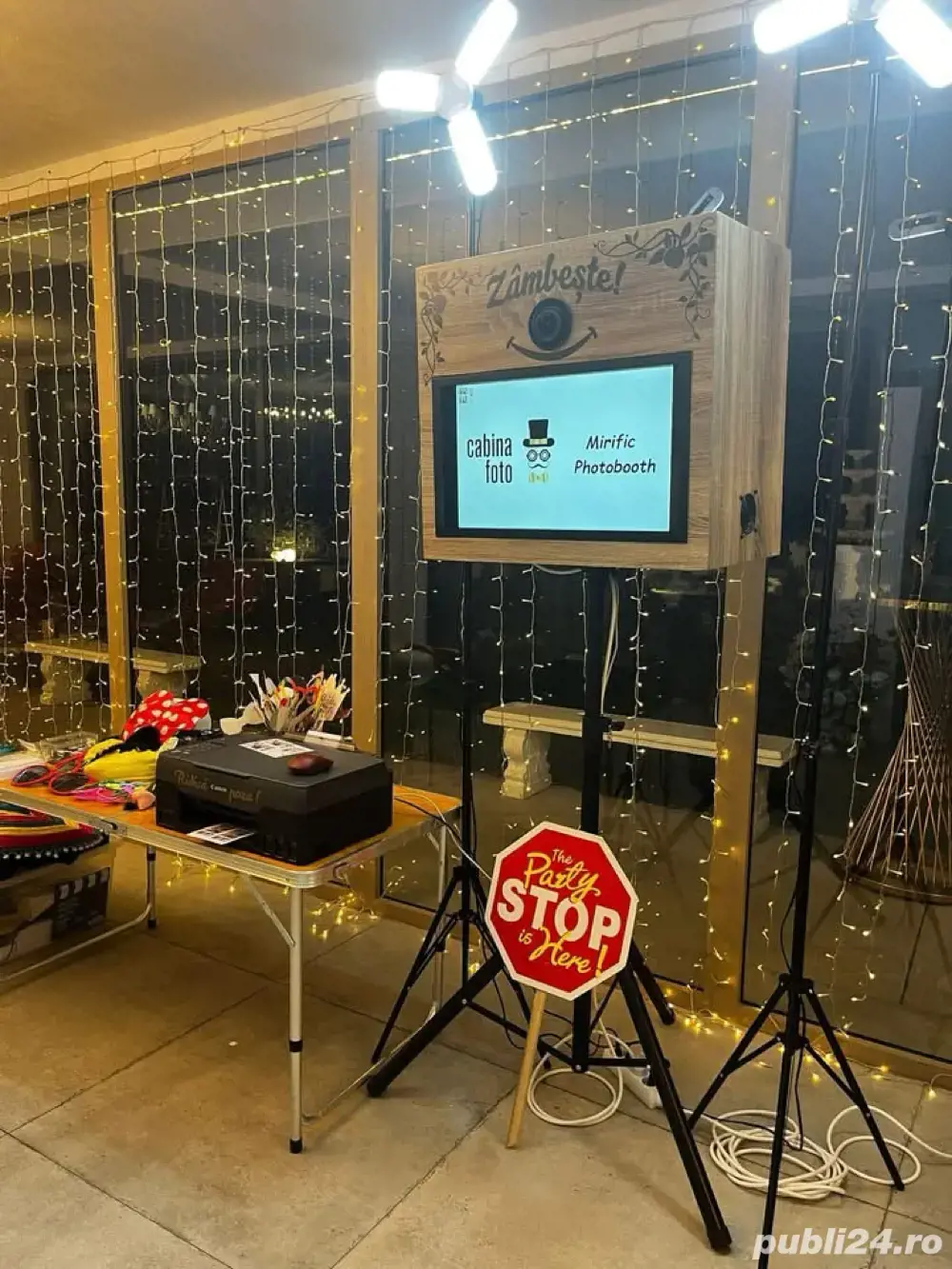 Mirific Photobooth Cabina Foto Fum greu Artificii