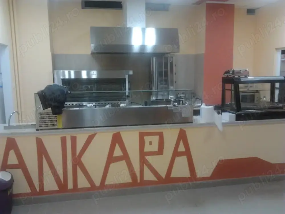 Vand hota profesionala inox, vitrina calda, cuptor pizza electric