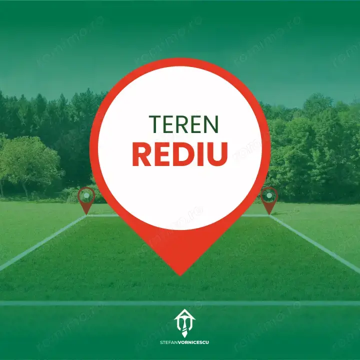 Teren intravilan de vânzare - Rediu, Iași | 400 mp | Utilități complete