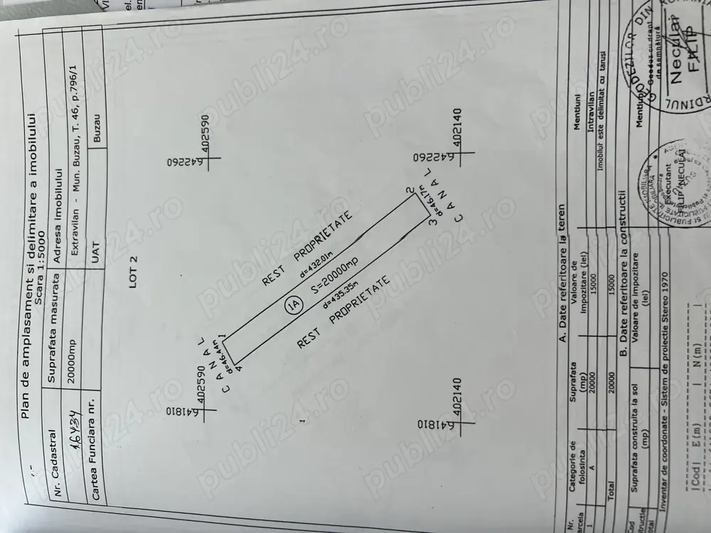 Vand teren zona padurea Frasinu Buzau Vand teren zona padurea Frasinu Buzau