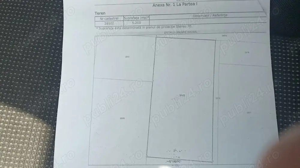 De vinzare teren 1300 m2 cu certificat de urbanism valabil si intabulat cfi 28102 situat dn21slobozi