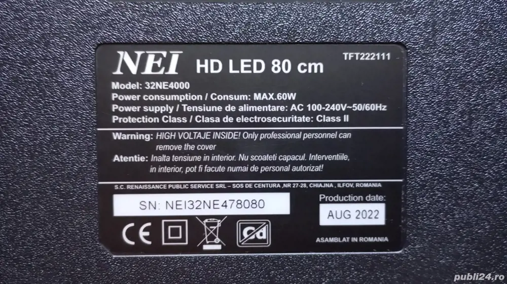 Placă electronică Tv 