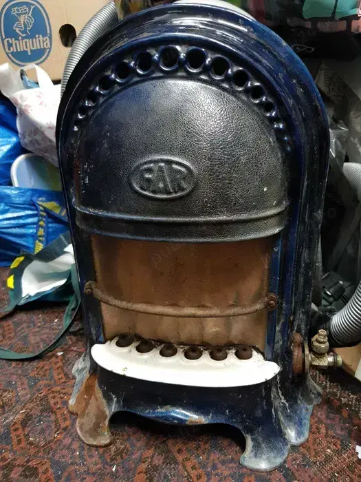 Semineu Metalic FAR Fonta Emailat Email Art Deco Arzatoare Vintage