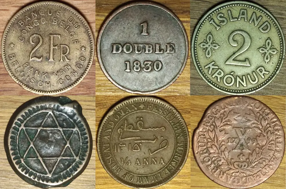 Monede vechi de colectie din toata lumea: secol 18, 19, 20, raritati, colonii, state disparute etc.