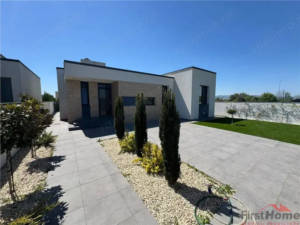 Casa parter NOUA, livada,130 mp utili, 490 mp teren,MOBILATA,UTILATA