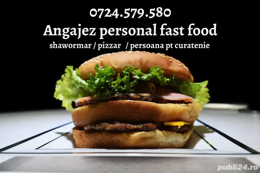 Angajez personal Fastfood 