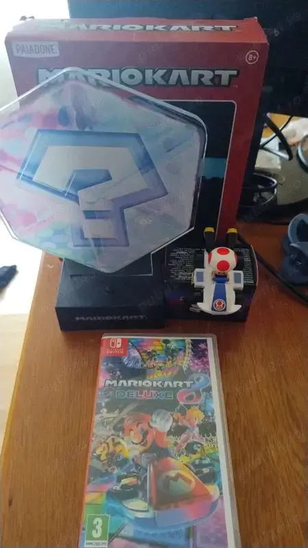 Nintendo Switch: Mario Kart 8 Deluxe +figurina Luigi Kart+collectibles