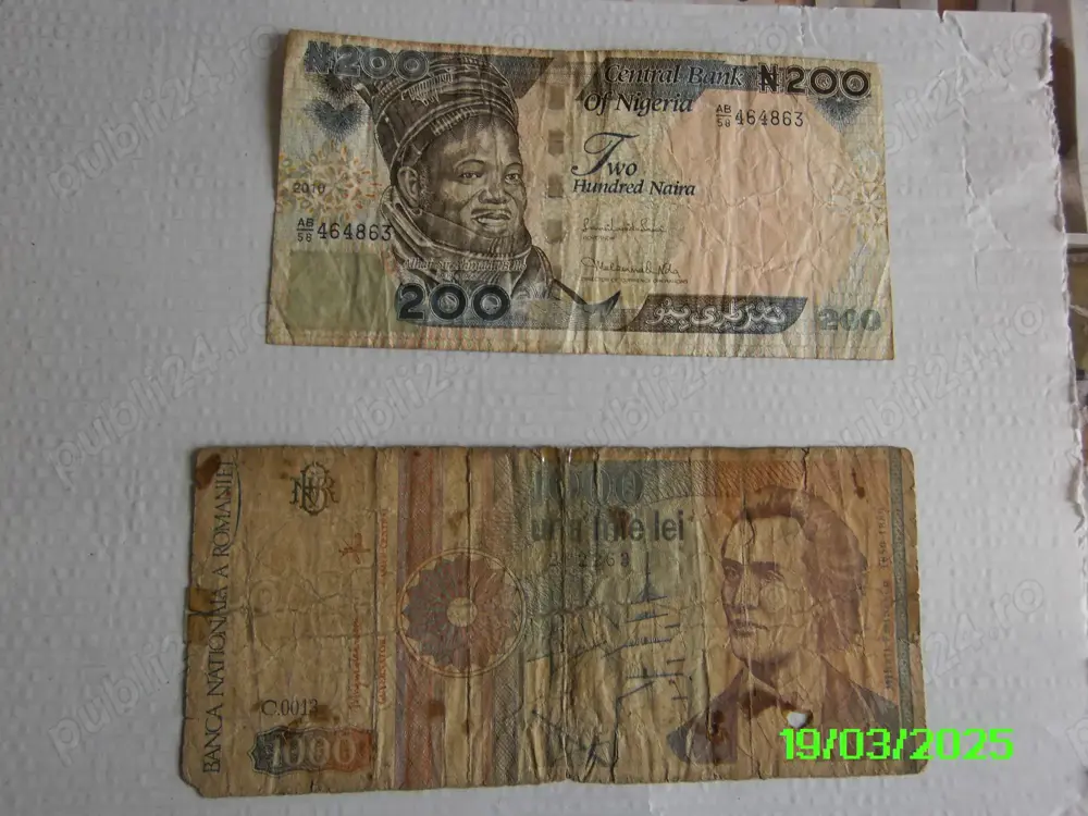 Bacnote ptr. colectionai si moneda regele Mihai