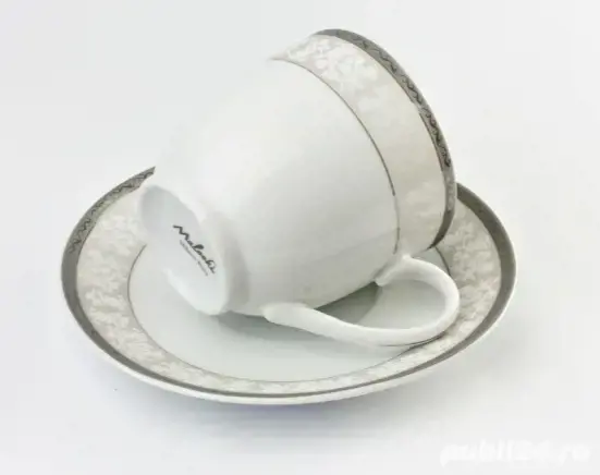 Set Cadou  6 Cesti Cafea Ceai  6 Farfurii Ceramica Malooki MM