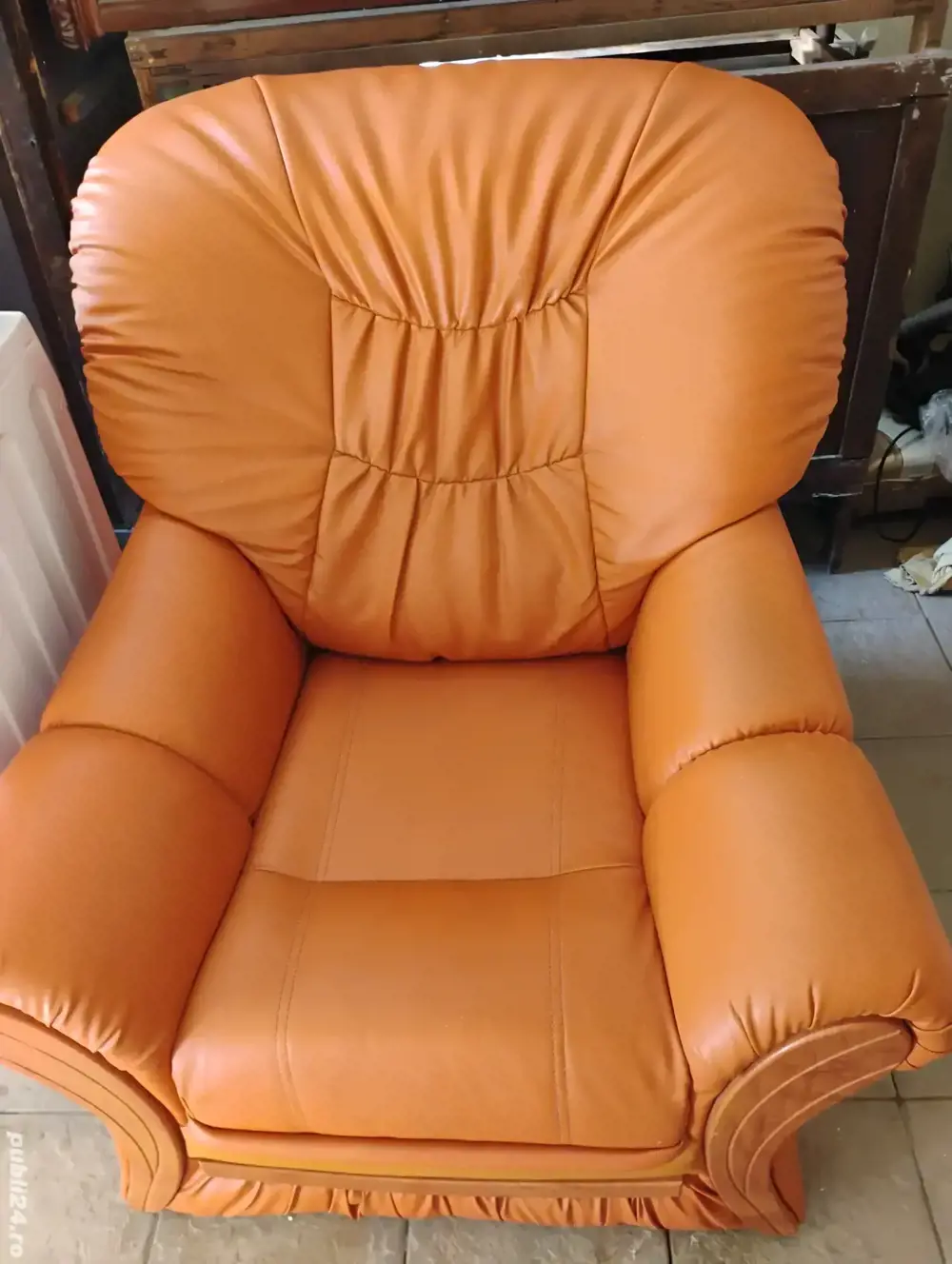 Fotoliu imitație piele