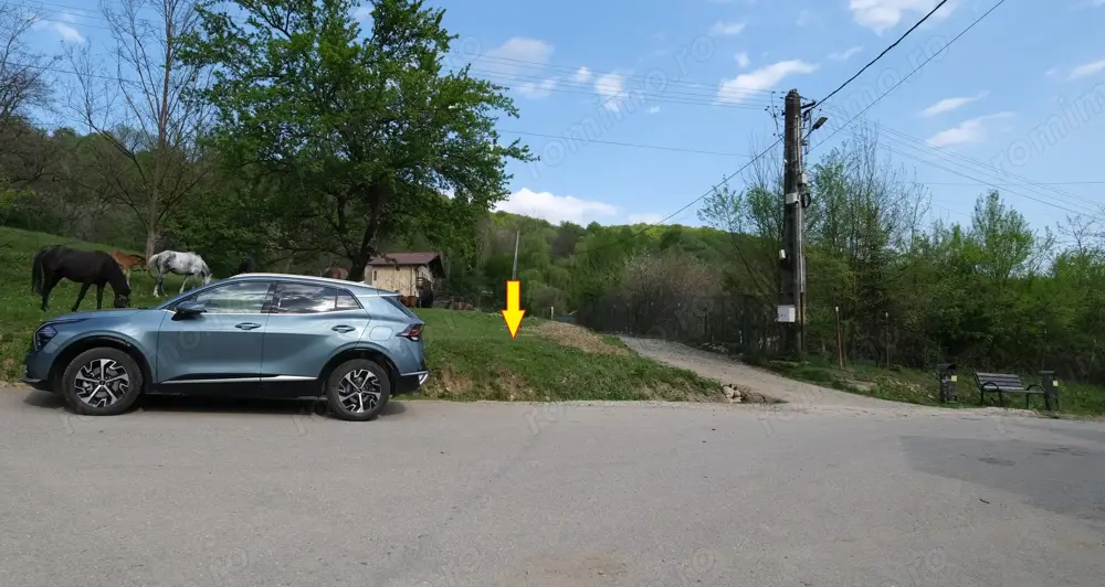 7700 Euro vanzare 220 mp teren asfalt apa gaz si curent Cosminele Prahova superb