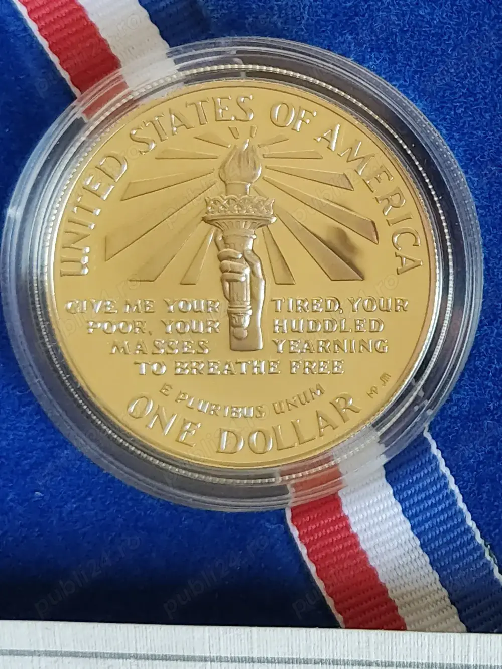 Moneda argint " Liberty Silver Dollar " 1986