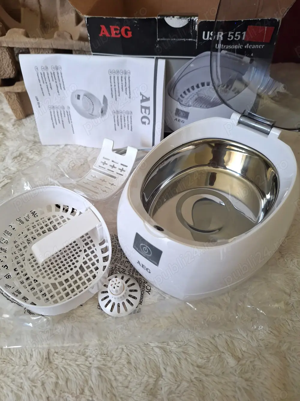 Masina curatare baie cuva cu ultrasunete AEG  Tipe USRR 5516 original Germany