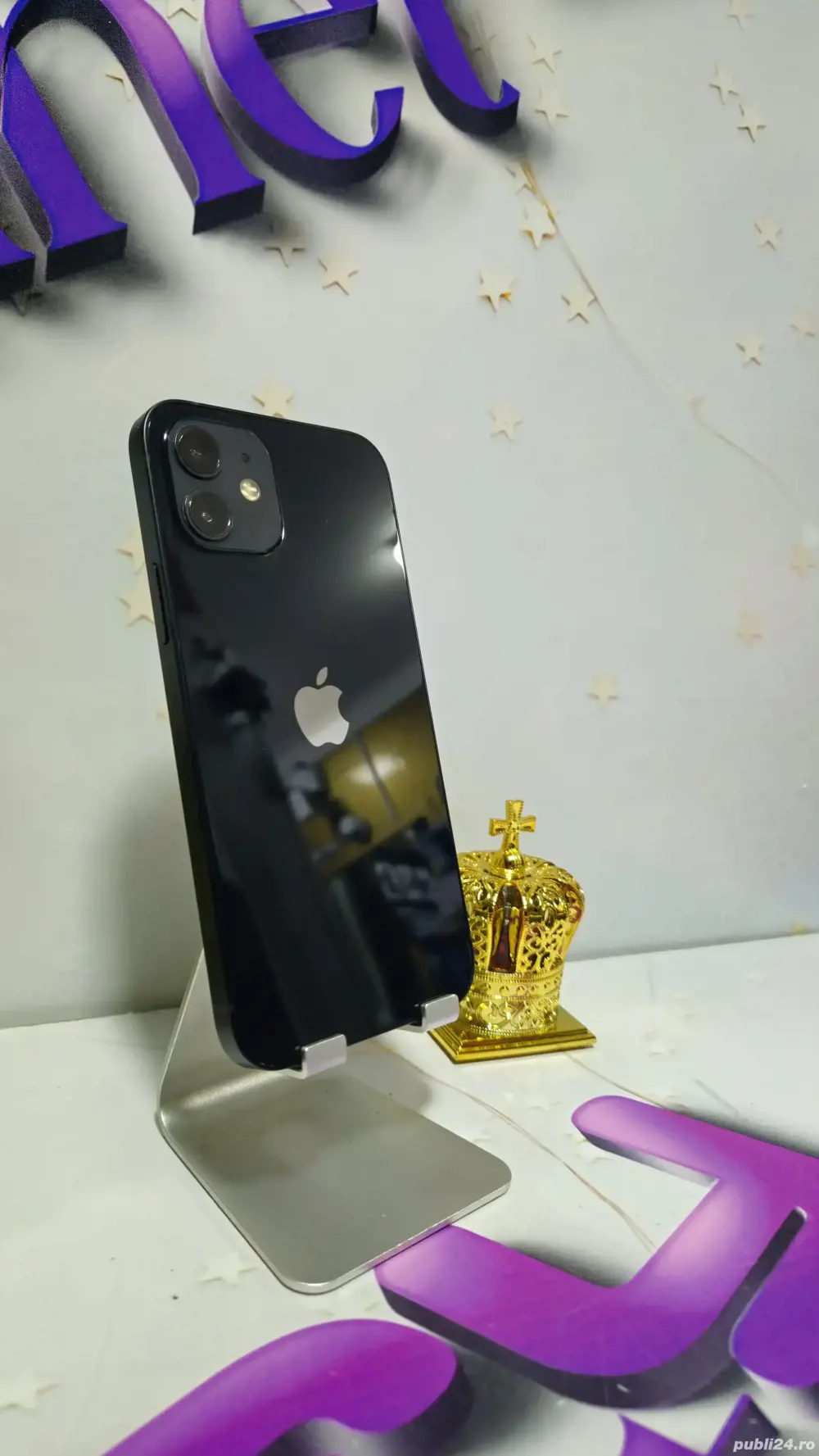 iPhone 12 Black 64GB Baterie Originala:75%.Pre  fix!