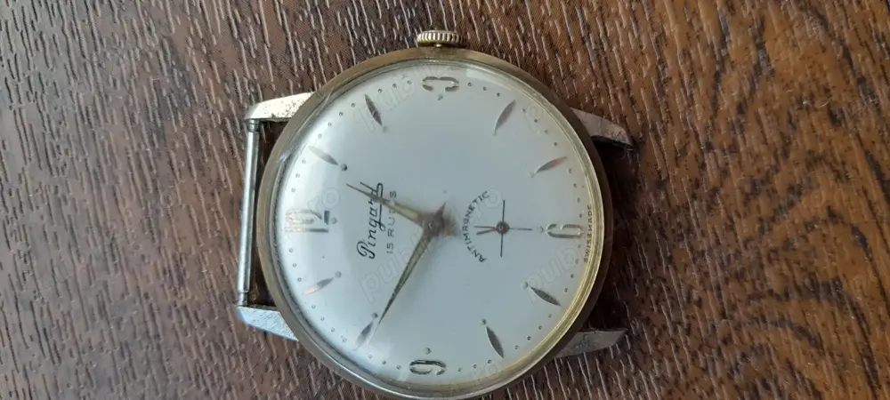 Pingard 15 rubine, swiss. Accurist quartz dama, placat aur.