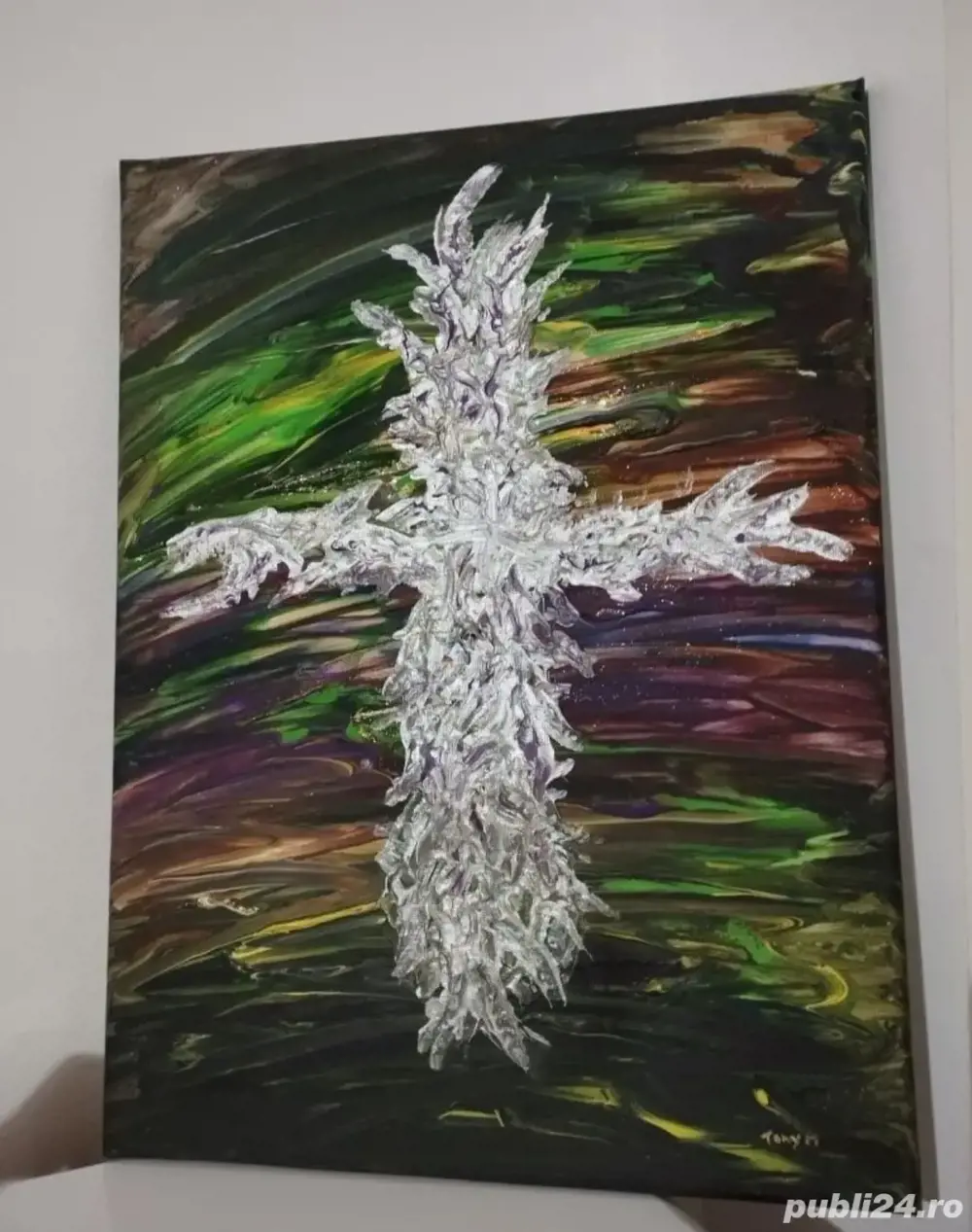 Tablou pictat în relief 