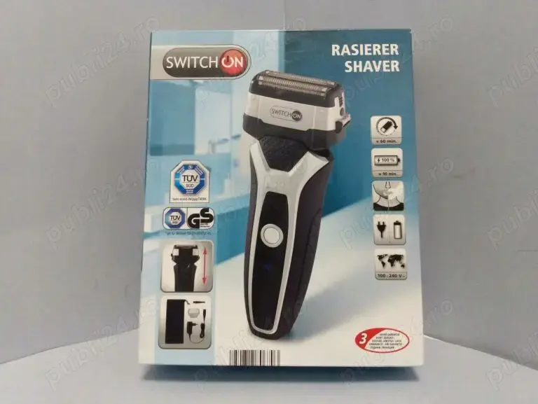 Aparat electric pentru ras, cu acumulator sau alimentare 220v