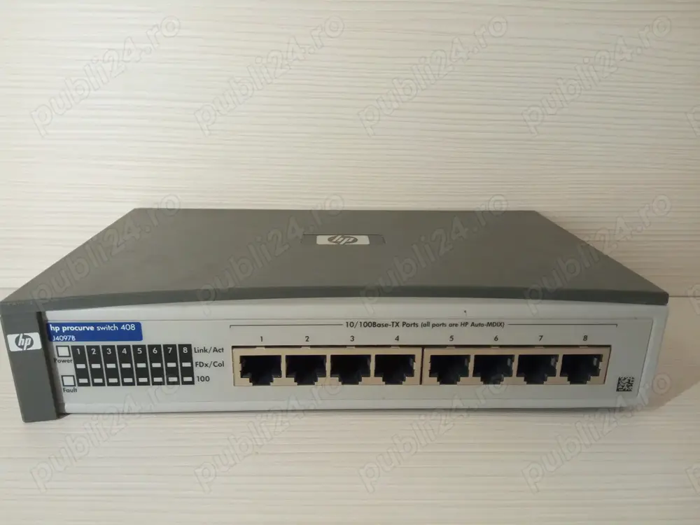 HP procurve 408   J4097B, switch fast-ethernet 100mbps 8 porturi