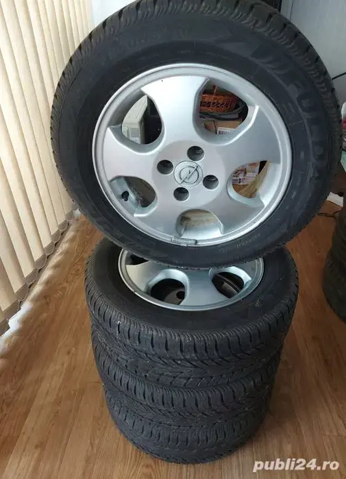 Jante Opel 4x100 R15 + Anvelope Vara Fulda 