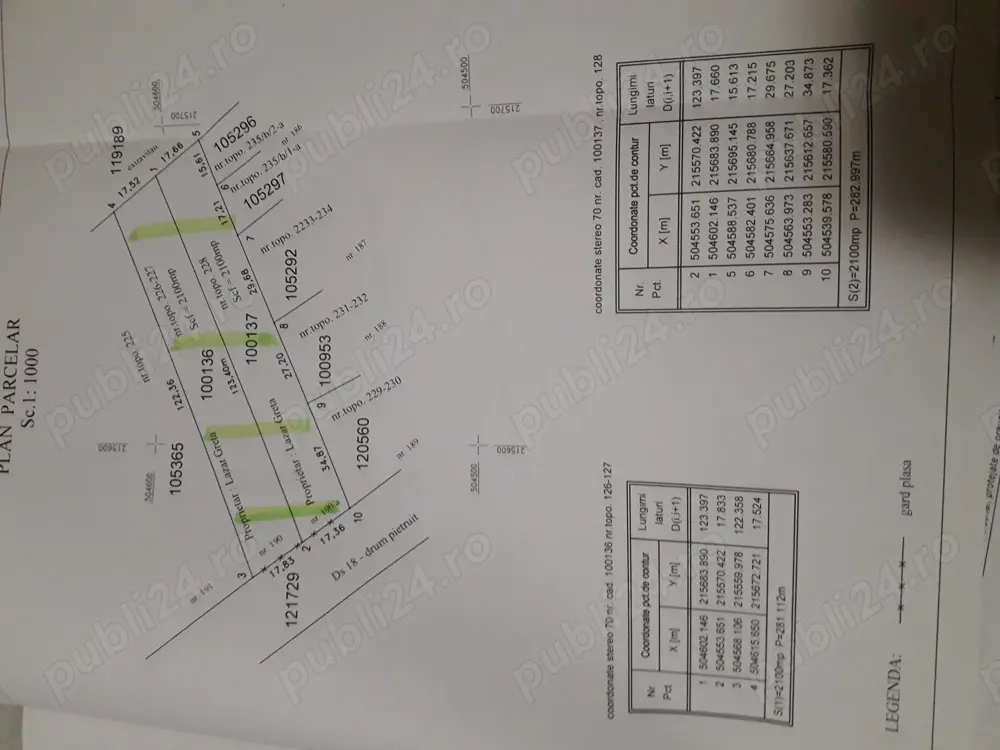 Vând teren inravilan