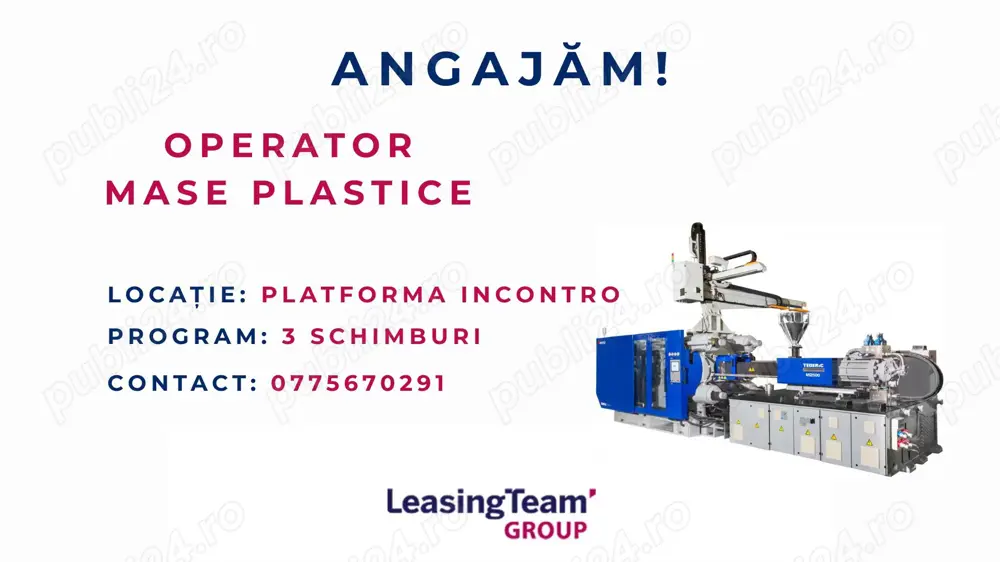 Operator mase plastice- sectie cauciuc