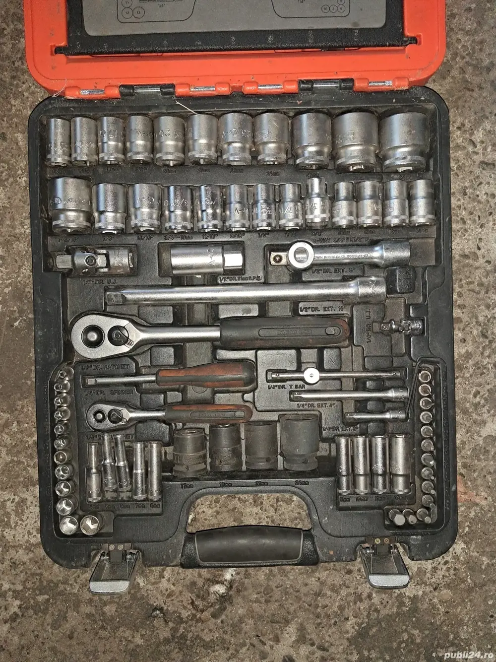 Vand trusa tubulare 94 piese Bahco