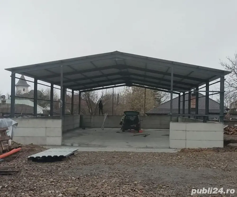 vând hală metalică de pe stoc 