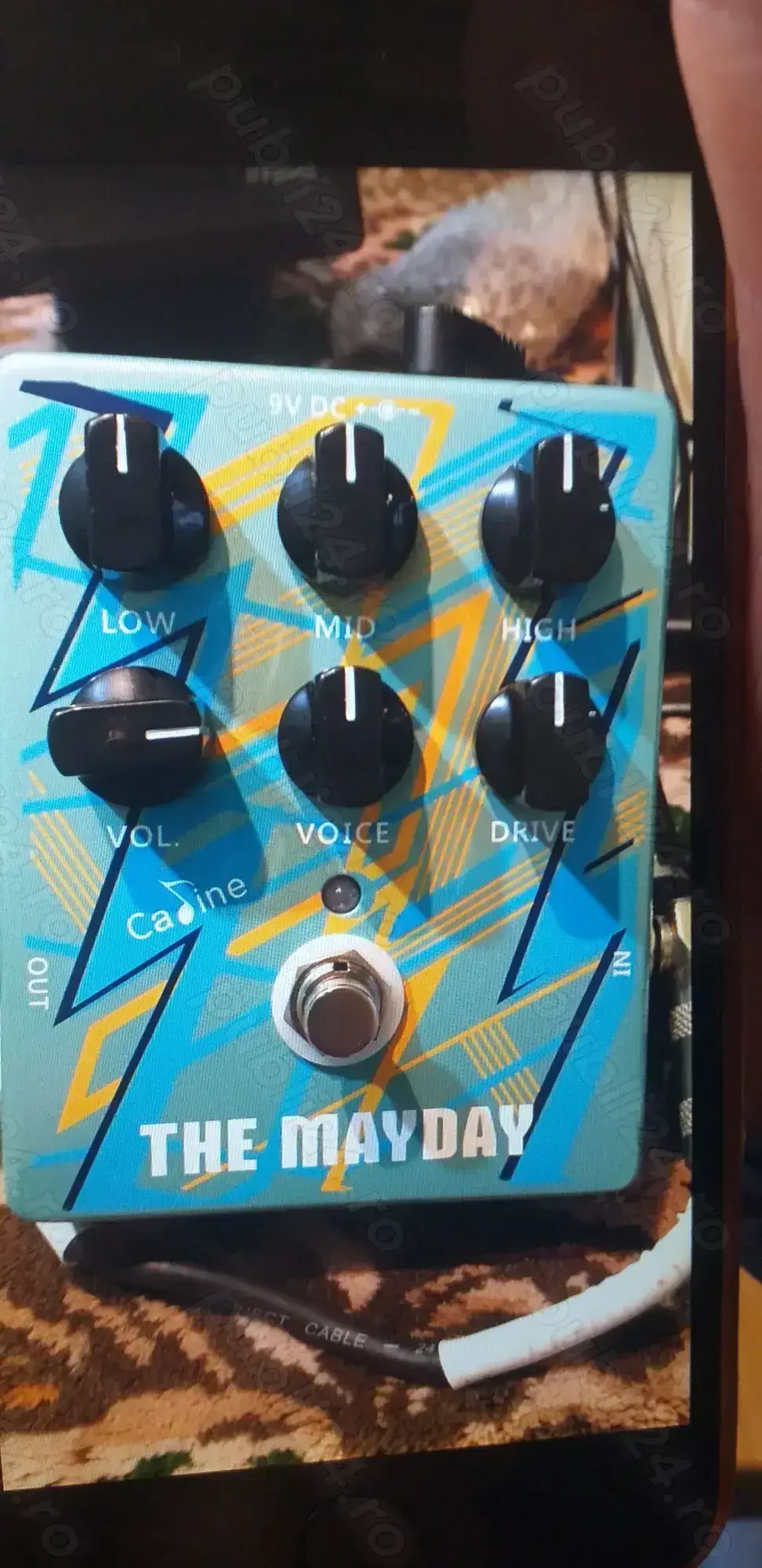 Mini Vox AC30 in pedala nou si alimentator.