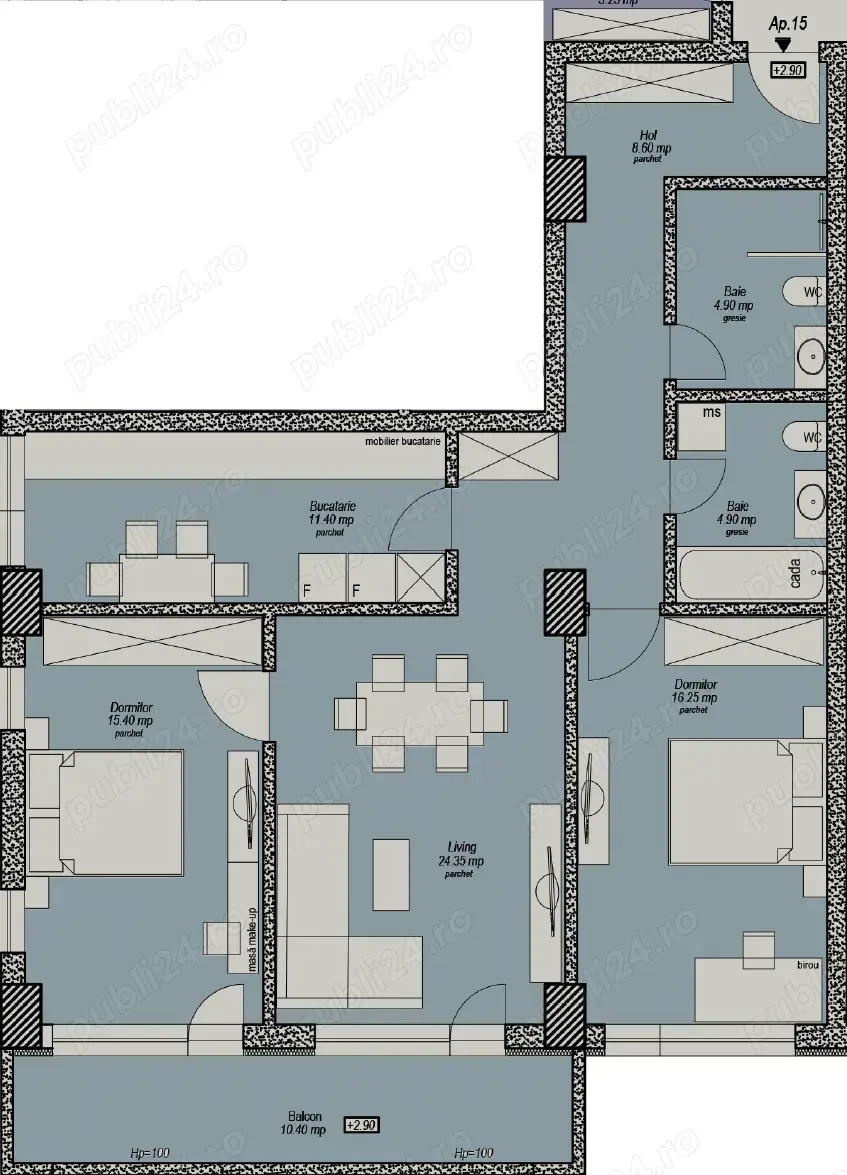 Nord Residence Corp 1 ap 15 etaj 1